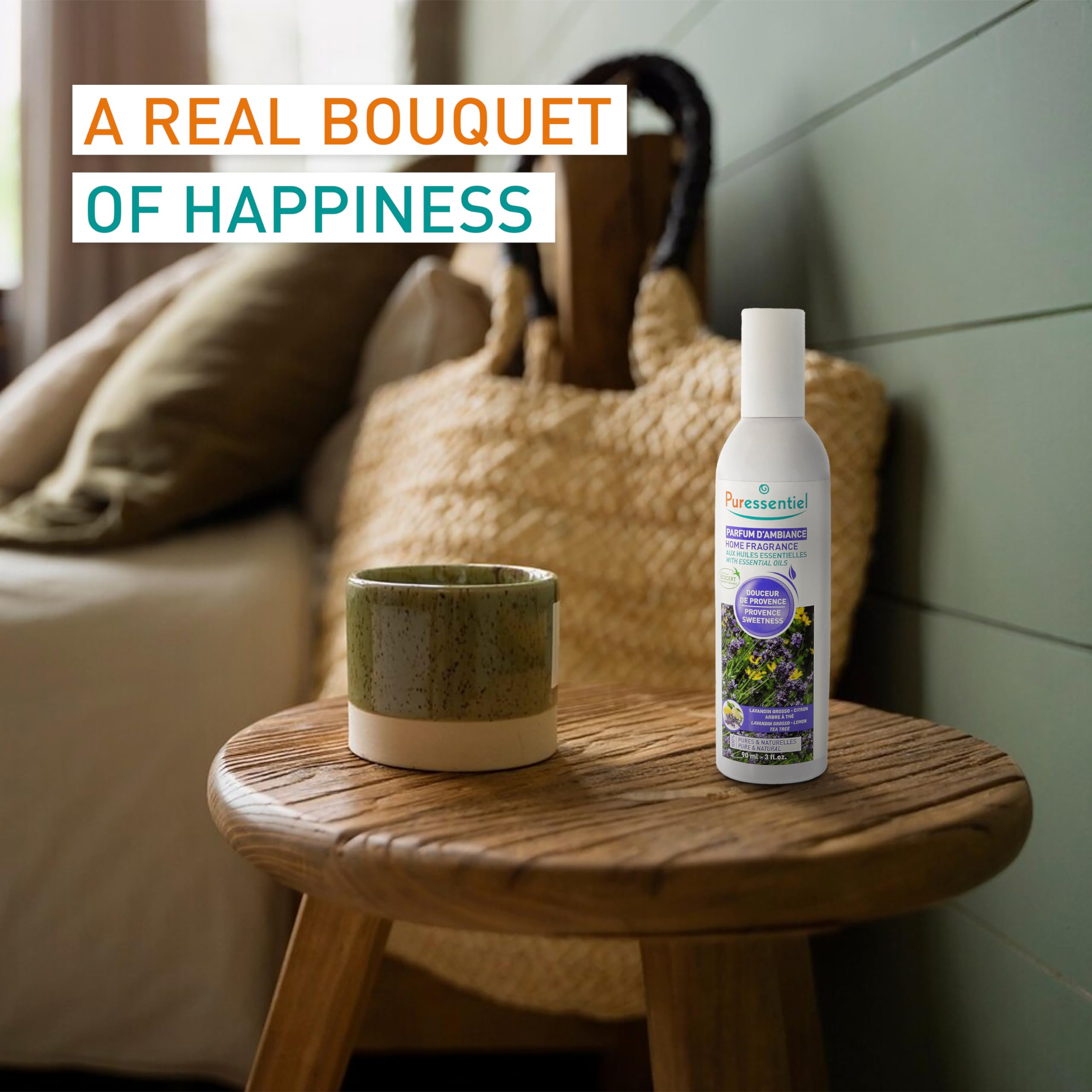 Puressentiel Home Fragrance With Essential Oils - Serene and Sweet Aromatic Blend - Combats Unpleasant Odors - Formulated with Beneficial Natural Essential Oils - Provence Sweetness - 3 oz